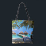 Veligandu, tropische Malediven-Szene Tasche<br><div class="desc">Veligandu,  tropische Landschaftsfotos der Malediven</div>