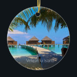 Veligardu Island, Malediven Keramik Ornament<br><div class="desc">Landschaftliches Foto von Veligardu Island,  Malediven</div>