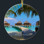Veligardu Island, Malediven Keramik Ornament<br><div class="desc">Landschaftliches Foto von Veligardu Island,  Malediven</div>