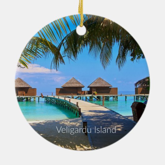 Veligardu Island, Malediven Keramik Ornament (Hinten)