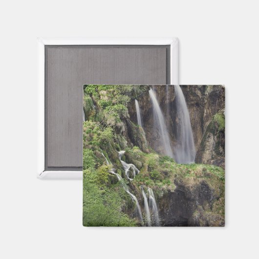 Veliki Slap (Wasserfall) Plitvice Seen National Magnet (Vorderseite/Rückseite)