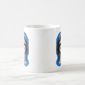 "Velka Teyani" flüstert Raccoon Trickster Kaffeetasse (Mittel)