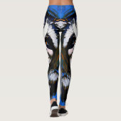 "Velka Teyani" flüstert Raccoon Trickster Leggings (Rückseite)
