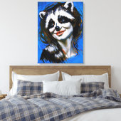 "Velka Teyani" flüstert Raccoon Trickster Leinwanddruck (Insitu (Schlafzimmer))