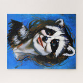 "Velka Teyani" flüstert Raccoon Trickster Puzzle (Horizontal)