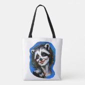 "Velka Teyani" flüstert Raccoon Trickster Tasche (Rückseite)