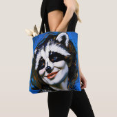 "Velka Teyani" flüstert Raccoon Trickster Tasche (Von Nahem)