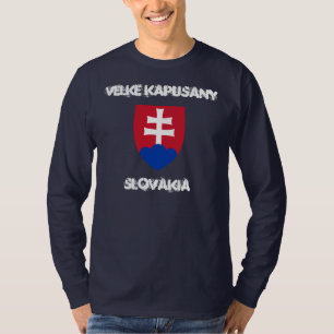 Velke Kapusany, Slowakei mit Wappen T-Shirt