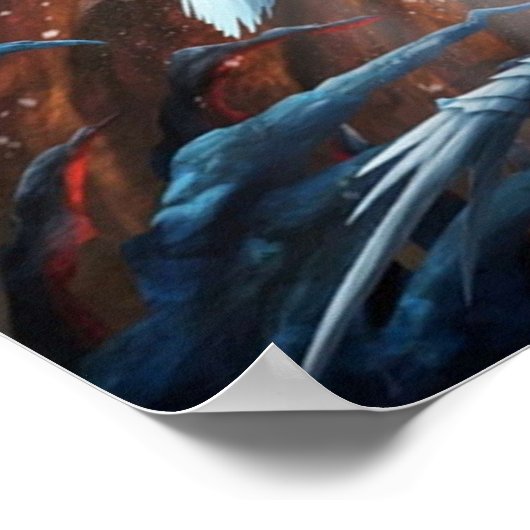 Velkhana Monster Hunter World Poster (Ecke)