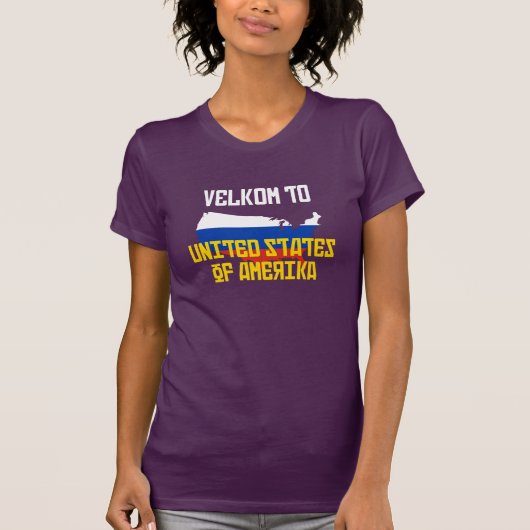 Velkom nach Amerika T-Shirt (Vorderseite)