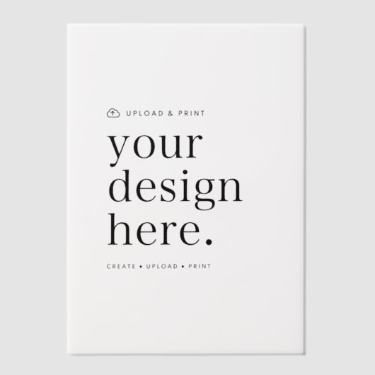 Vellum Einladung zum Design Upload 5" x 7" (Vorderseite)