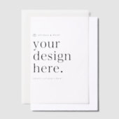 Vellum Einladung zum Design Upload 5" x 7" (Versetzt)