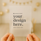 Vellum Einladung zum Design Upload 5" x 7"