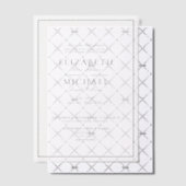 Vellum Elegant Black Classic Script Wedding Pergament Einladungen (Versetzt (Einladung))