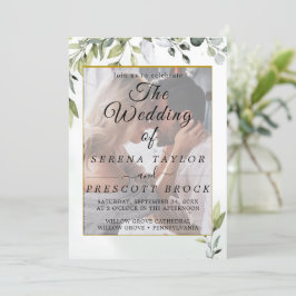 Vellum Elegant Eukalyptus Wedding Einladung