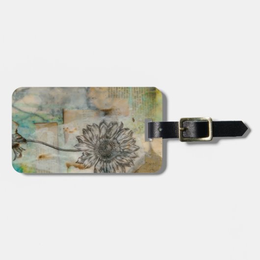 Vellum floral I Gepäckanhänger (Vorderseite horizontal)