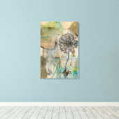 Vellum floral I Leinwanddruck (Insitu (Holzboden))