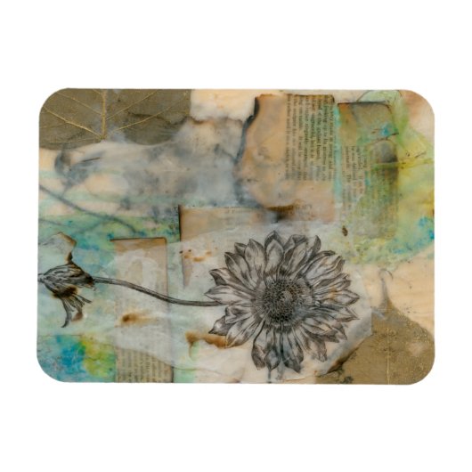 Vellum floral I Magnet (Horizontal)