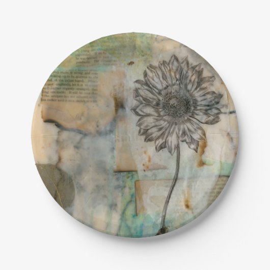 Vellum floral I Pappteller (Vorderseite)