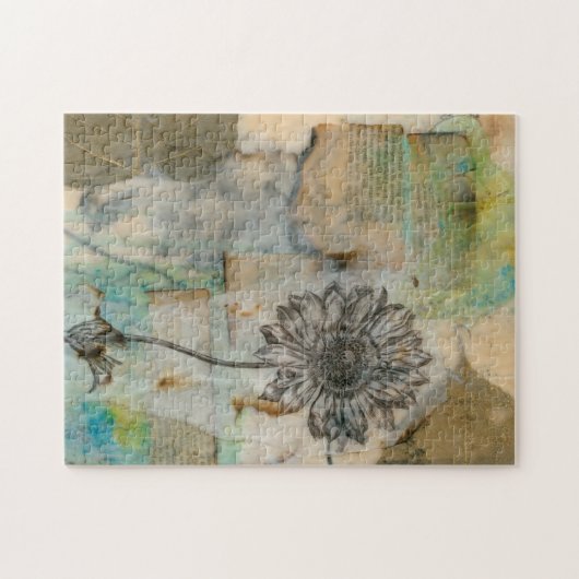 Vellum floral I Puzzle (Horizontal)