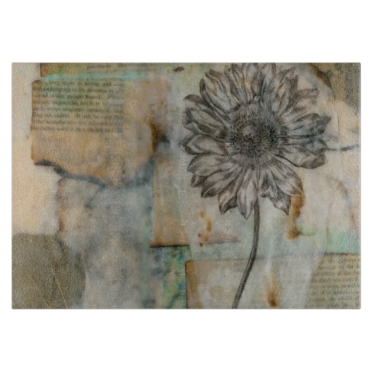 Vellum floral I Schneidebrett (Vorderseite)