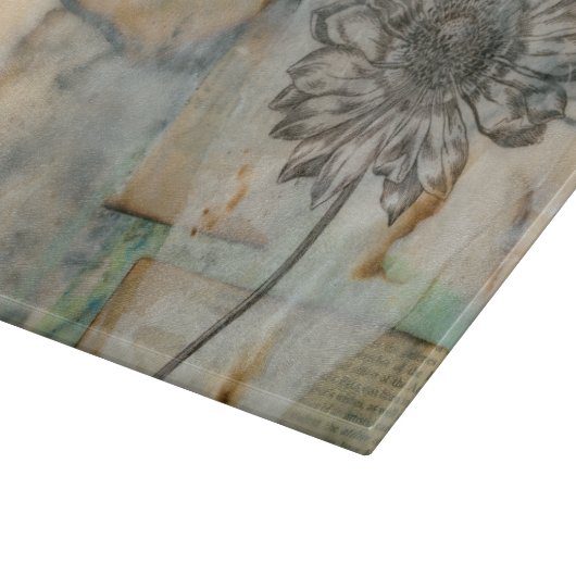 Vellum floral I Schneidebrett (Ecke)