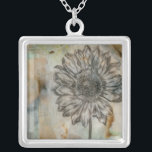 Vellum floral I Versilberte Kette<br><div class="desc">floral</div>