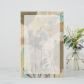 Vellum floral II Briefpapier (Stehend Vorderseite)