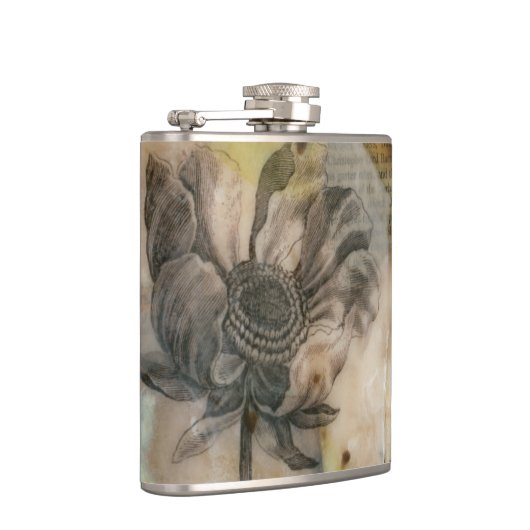 Vellum floral II Flachmann (Rechts)