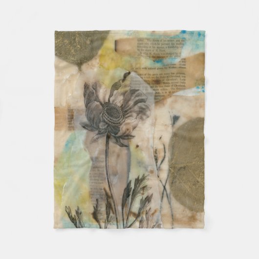 Vellum floral II Fleecedecke (Vorderseite)