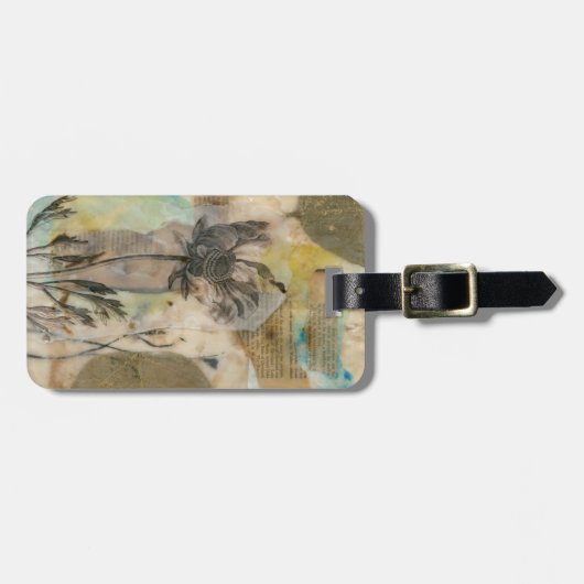 Vellum floral II Gepäckanhänger (Vorderseite horizontal)