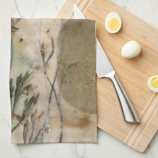 Vellum floral II Geschirrtuch (Viertel Falte)