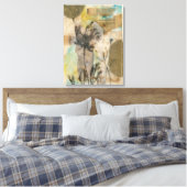 Vellum floral II Leinwanddruck (Insitu (Schlafzimmer))