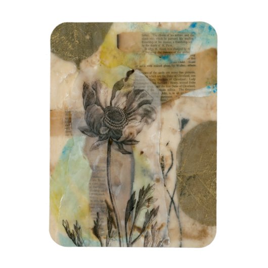 Vellum floral II Magnet (Vertikal)