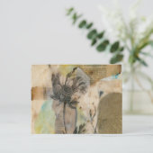 Vellum floral II Postkarte (Stehend Vorderseite)