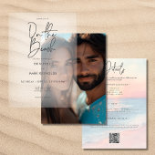 Vellum Foto Background Wedding Einladung