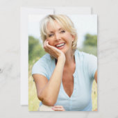 Vellum Foto Geburtstagskarte Einladung (Vorderseite)