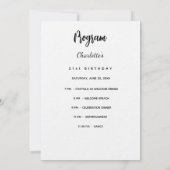 Vellum Foto Geburtstagskarte Einladung (Rückseite)