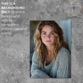 Vellum Foto Hintergrund Geburtstag Einladung