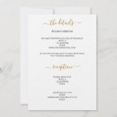 Vellum Foto Hochzeitskarte Einladung (Rückseite)