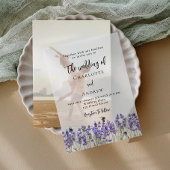 Vellum Foto Hochzeitskarte Einladung