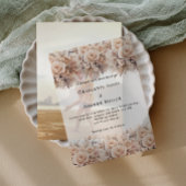 Vellum Foto Hochzeitskarte Einladung