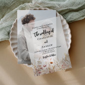 Vellum Foto Hochzeitskarte Einladung