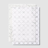 Vellum Leaf Sage Green Elegant Monogram Wedding Pergament Einladungen (Versetzt (Einladung))