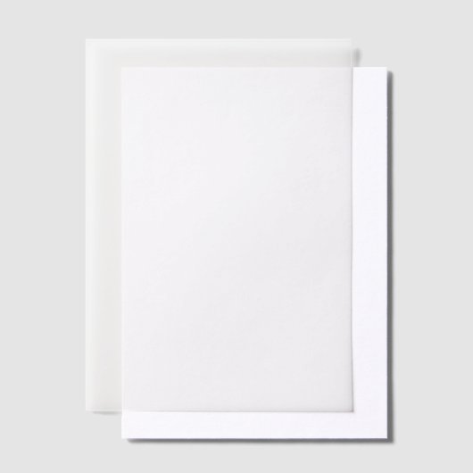 Vellum Overlay Pergament Einladungen (Versetzt)