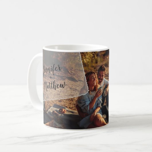 Vellum Overlay Personalisiert Wraparound Foto Kaffeetasse (Vorderseite Links)
