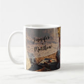Vellum Overlay Personalisiert Wraparound Foto Kaffeetasse (Links)