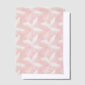 Vellum Overlay (Rot und Weiß) Pergament Einladungen (Versetzt)