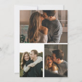 Vellum Overlay Simple Modern Typografy 4 Foto Save The Date (Rückseite)