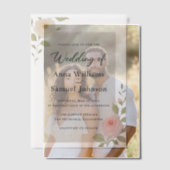 Vellum Pergament Einladungen (Versatz (Ehepaar))